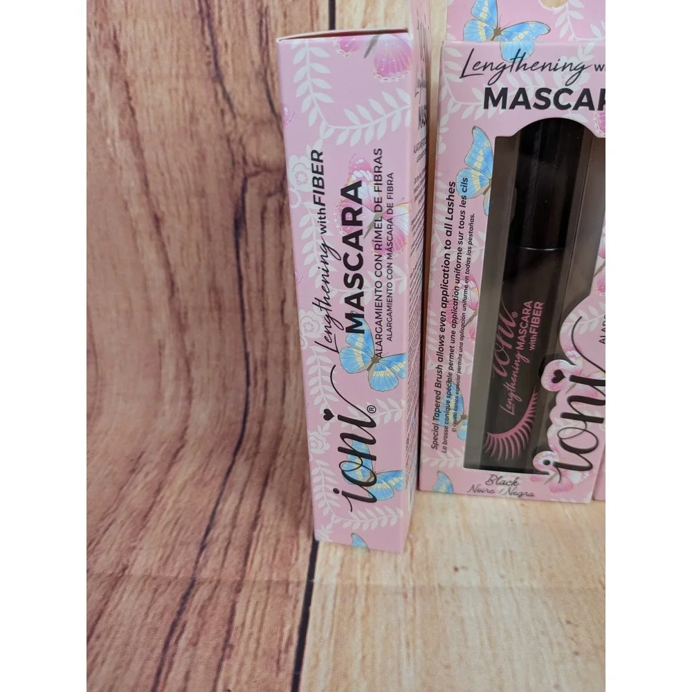 3 PK Ioni Lengthening with Fiber Mascara Black with Tapered Brush